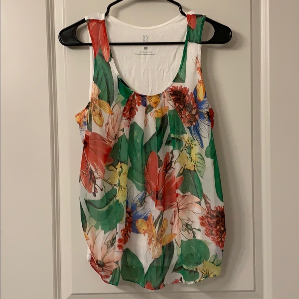 Floral tank top